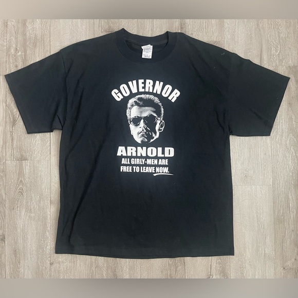 Vintage Arnold Schwarzenegger Governor T-shirt Men’s Size XL Terminator - Picture 1 of 5